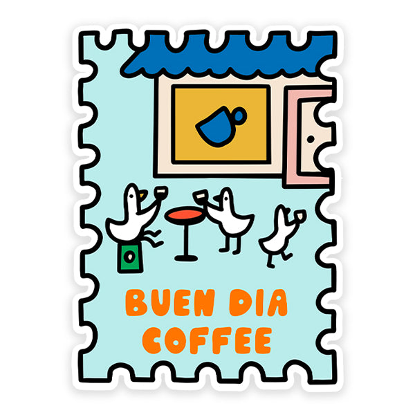COFFEE SHOP STAMP STICKER