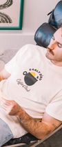 EARLY BIRD COFFEE CLUB T-SHIRT - CREAM