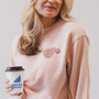 COFFEE MUG CREWNECK - PINK