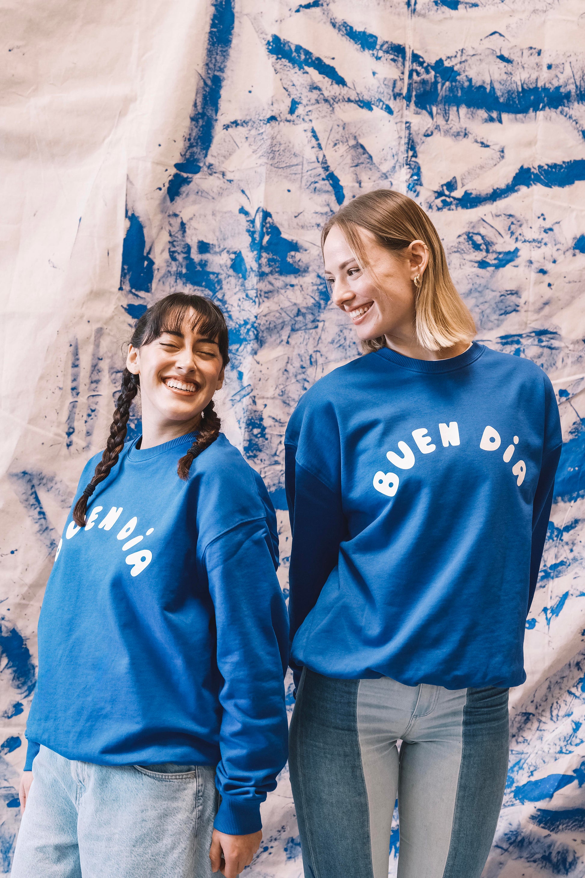 BUEN DIA PUFF SWEATSHIRT IN WORKER BLUE