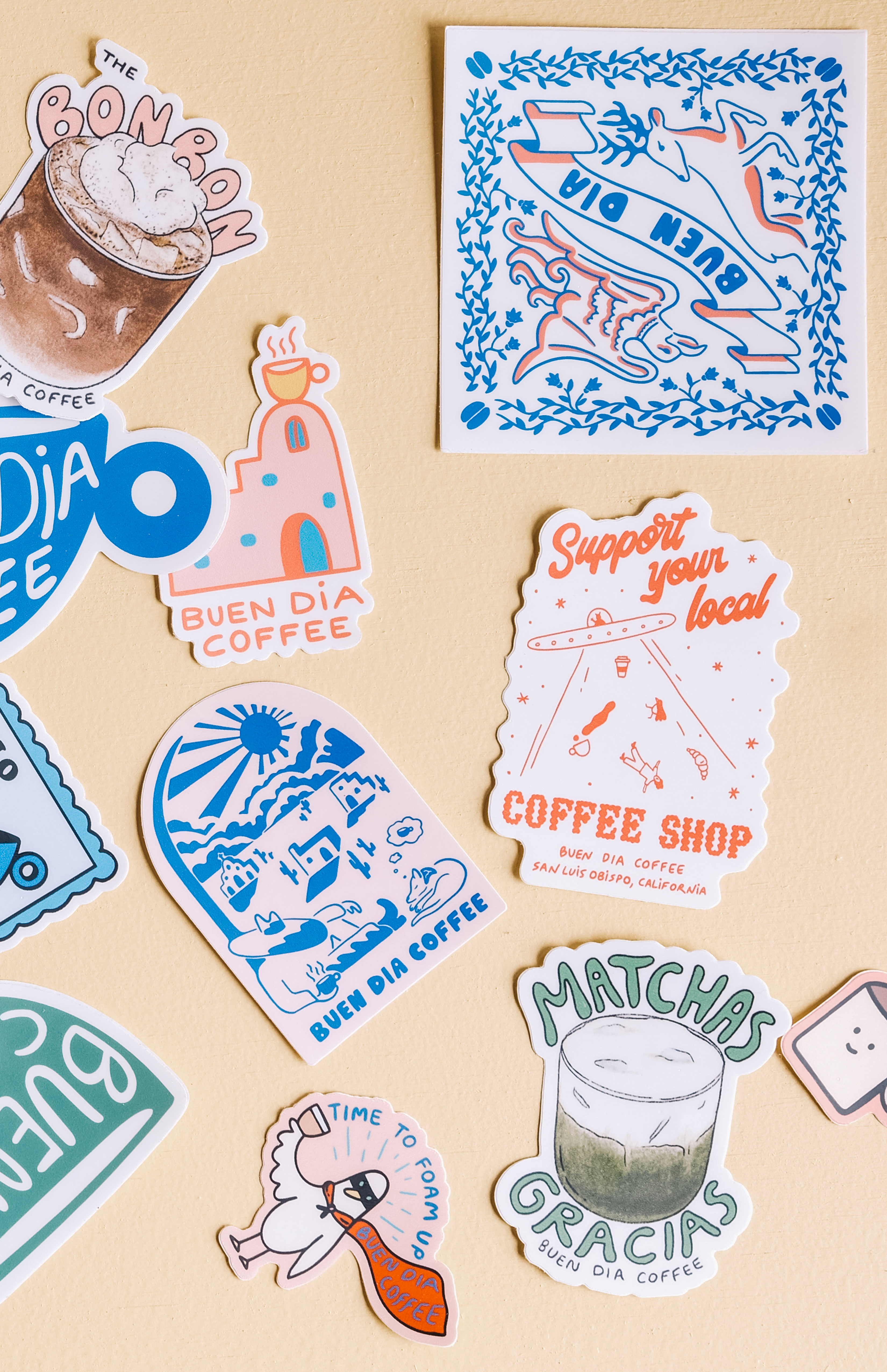 CAFE BUEN DIA STICKER