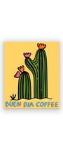 BUEN DIA COFFEE CACTUS STICKER