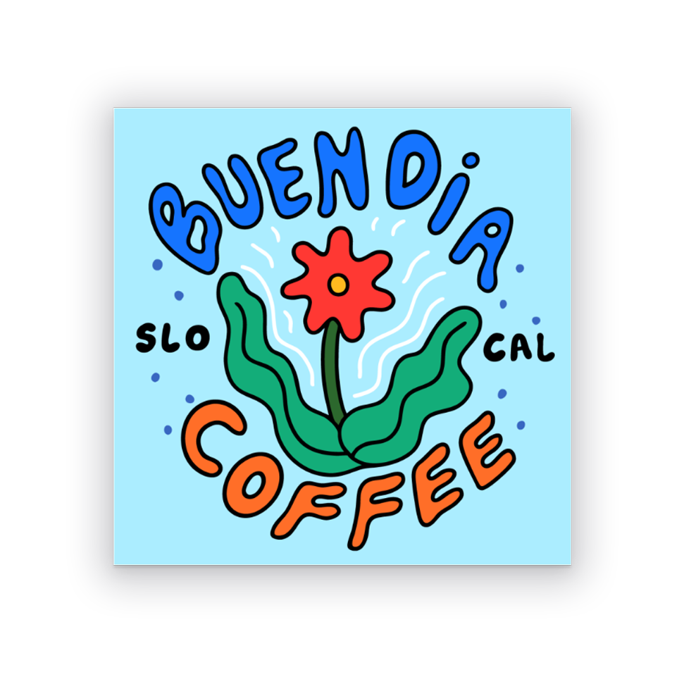 COFFEE FLOWERS STICKER