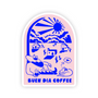 BLUE COFFEE ARCH STICKER
