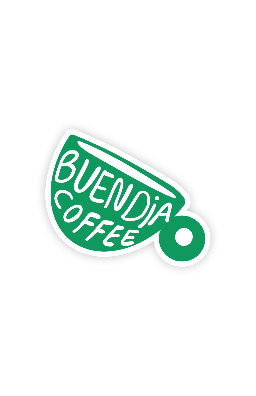 GREEN COFFEE MUG STICKER