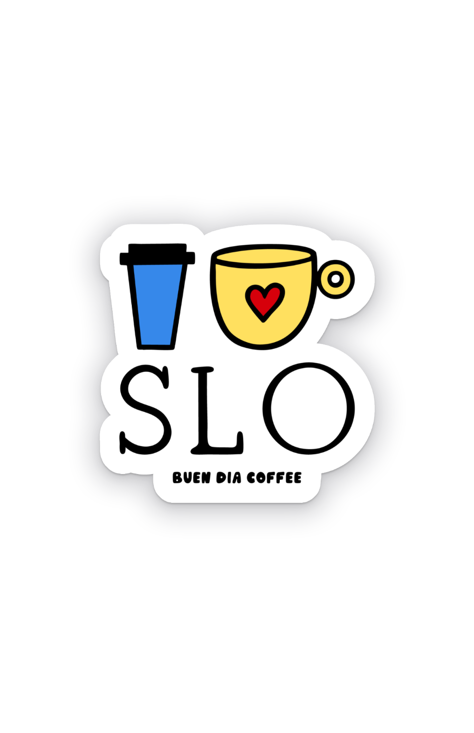 I HEART SLO STICKER