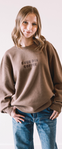BUEN DIA COFFEE CREWNECK IN BROWN