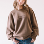 BUEN DIA COFFEE CREWNECK IN BROWN