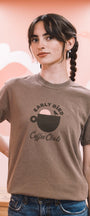 EARLY BIRD COFFEE CLUB T-SHIRT - BROWN
