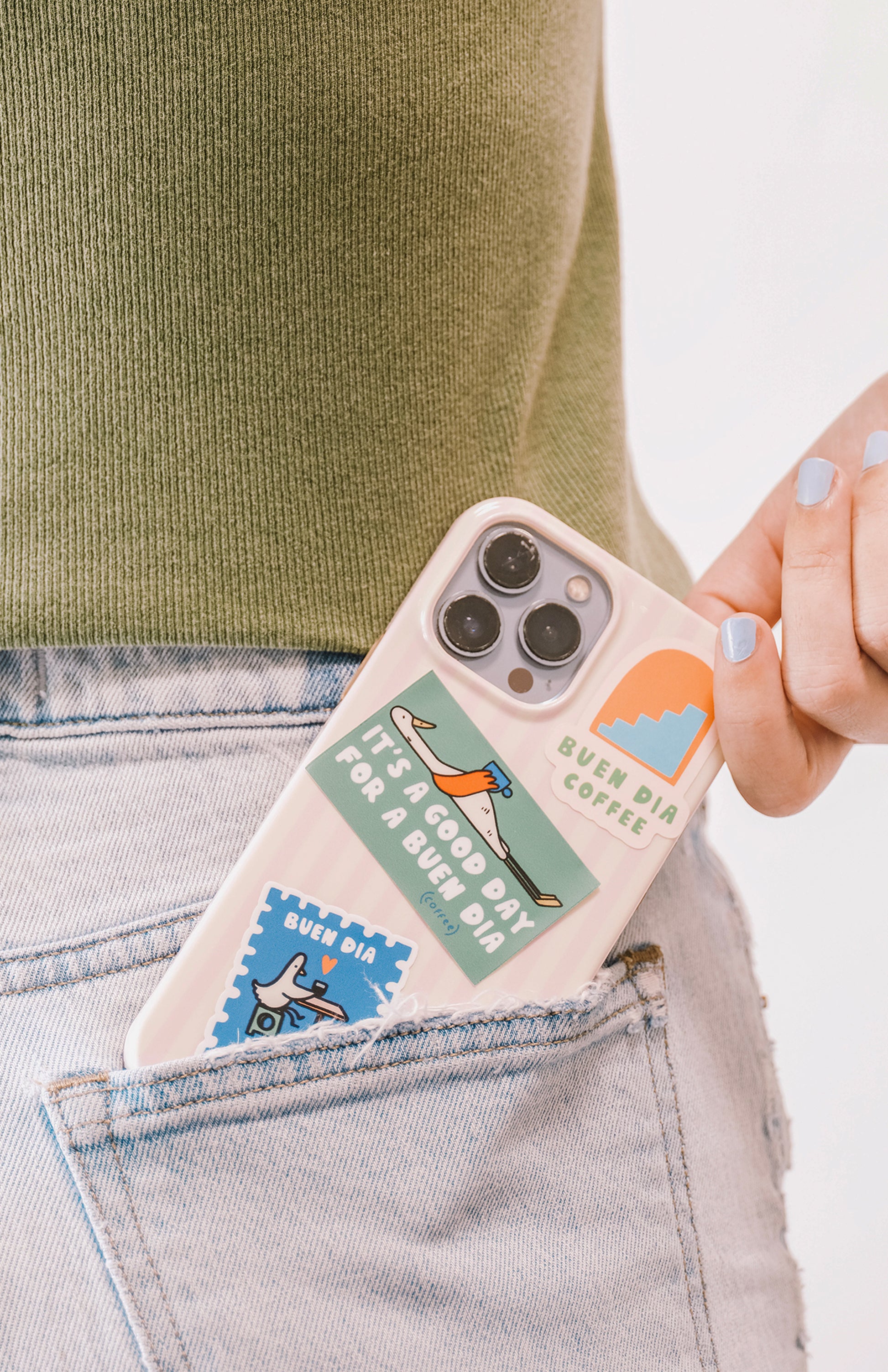 COFFEE BIRD STAMP STICKER
