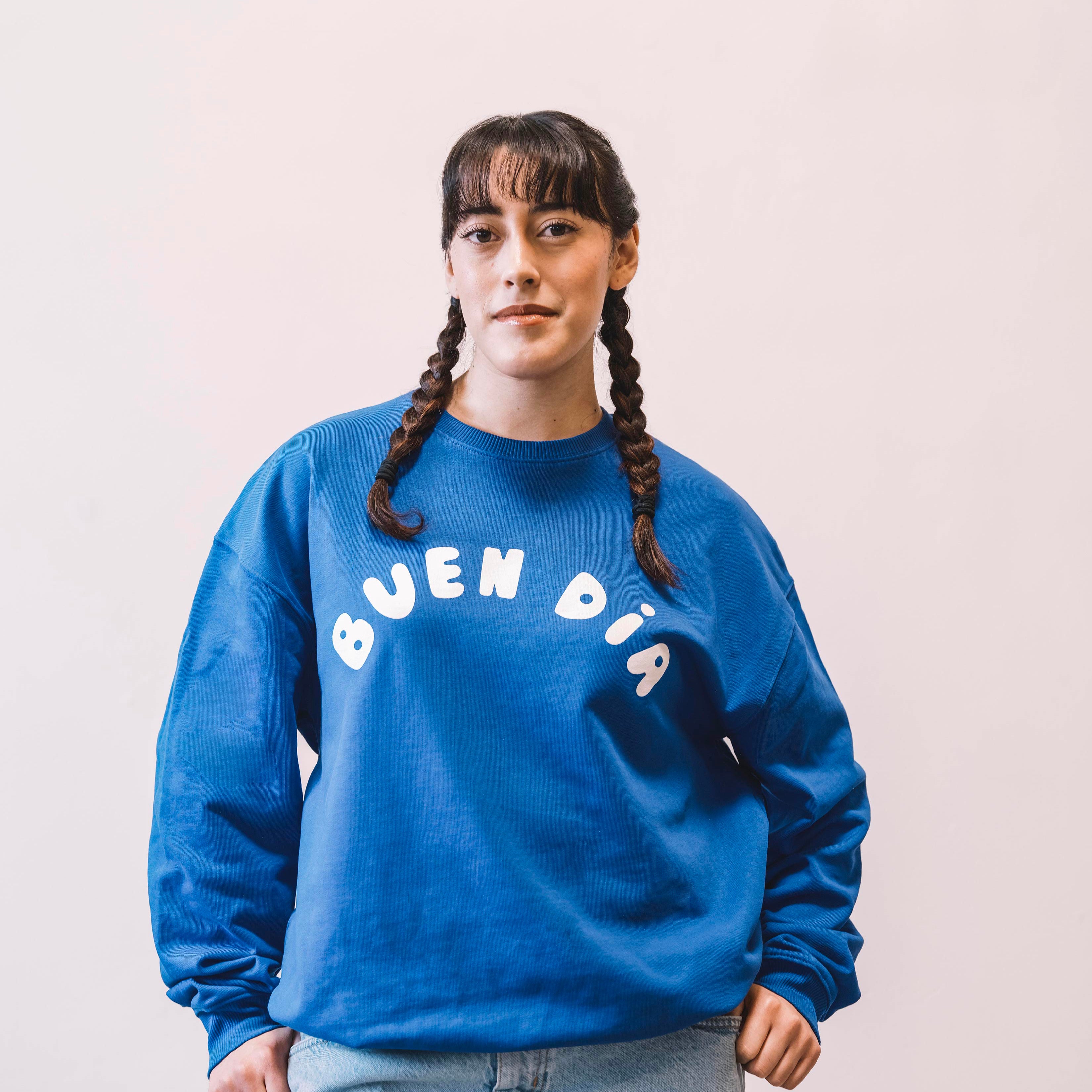 BUEN DIA PUFF SWEATSHIRT IN WORKER BLUE